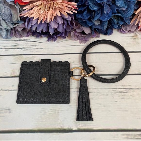 Bags Keyring Bracelet With Wallet Credit Card Holder Poshmark